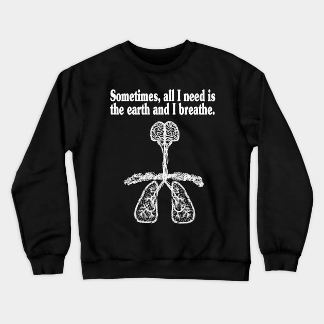 Quiet the Mind in Nature Crewneck Sweatshirt by Scrabbly Doodles